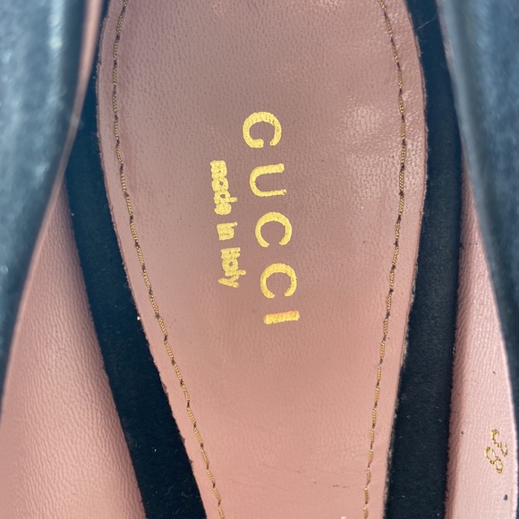 Black suede Gucci platform pump size 38 made in Italy - Picture 3 of 14